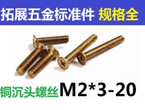 M2M2 M2M2 5M3 copper screw copper cross sunk head screw machine screw copper screws 4 5 6 8 10 18 20