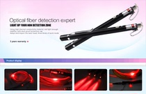 Optical fiber breakpoint fault detection pen 650nw red light pen metal shell black light pen