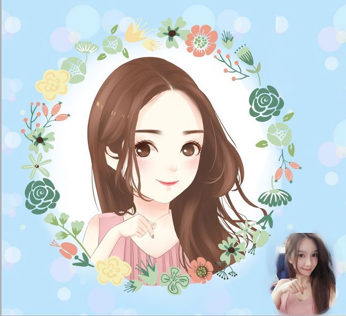 Single-player cartoon design comic design cartoon avatar Weibo WeChat live cartoon photo to Q version