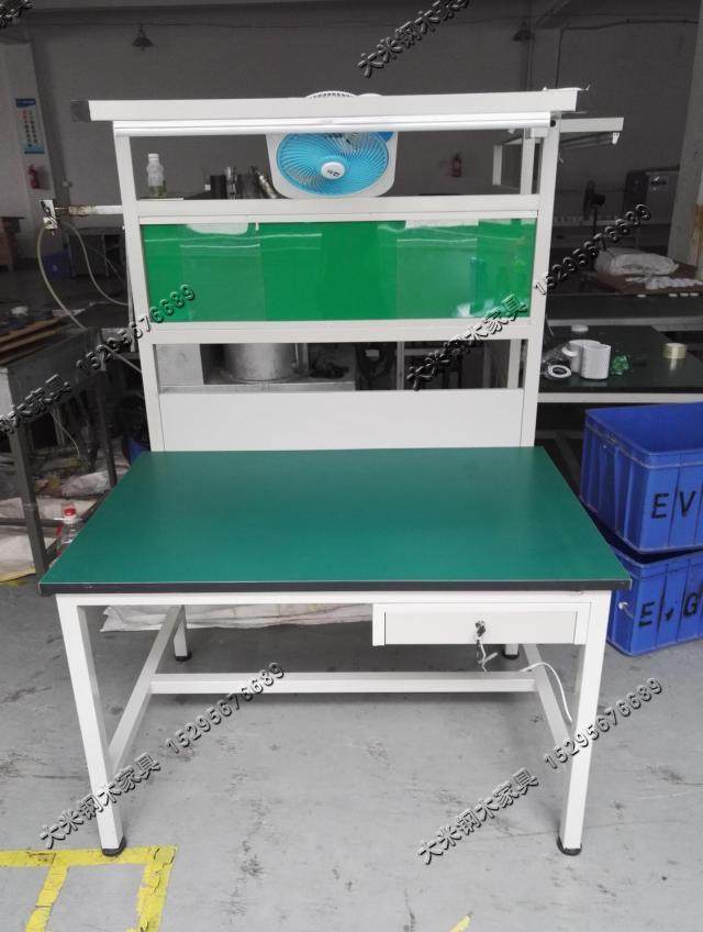 Anti-static workbench with light frame Assembly line console Experiment table Fitter table Maintenance table Cutting table with fan