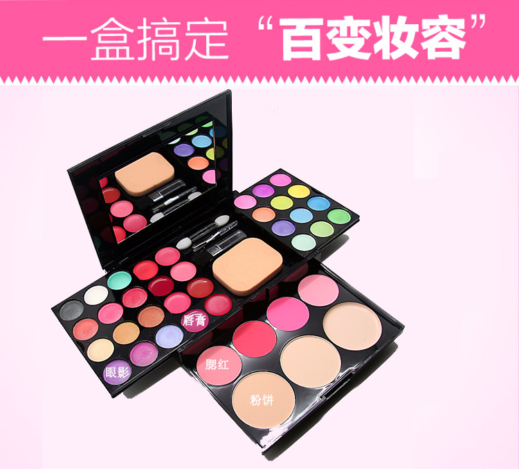 Bộ hộp trang điểm chính hãng Eddie Bộ trang điểm Set cho người mới bắt đầu Bộ sản phẩm phấn mắt bền màu không thấm nước - Bộ sưu tập trang điểm màu mắt colourpop