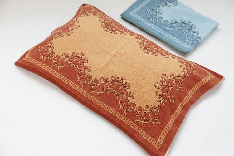 Genuine vàng số bông gối bao gồm một cặp G2028 mẫu jacquard cổ điển thấm Tăng dày - Khăn gối khăn choàng gối