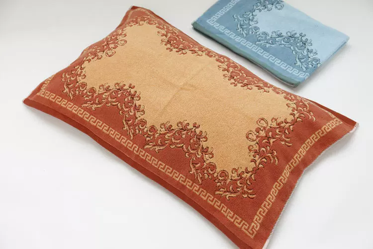 Genuine vàng số bông gối bao gồm một cặp G2028 mẫu jacquard cổ điển thấm Tăng dày - Khăn gối