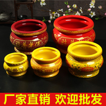 Household incense burner bowl antique Buddha incense burner dedicated to the God of Wealth Guan Gong Xianjia Taoist sacrifice incense burner