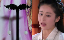 Painting Leather True Love No Remorse Li Jingyings Earrings 100 Hitch Pendant Magnetic Beads Long Ear Line Ancient Dress Costume Accessories