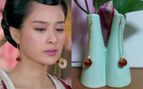 Teen God Detective Diren Gehu San Li Guifei The Same Chinese Red Ear Pendant Bride Dragon And Vest Photography Ear Line Everyday