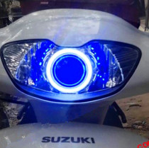 Suitable for Suzuki Superman Neptune HS125T headlight modified xenon lamp angel eye devil eye lens assembly