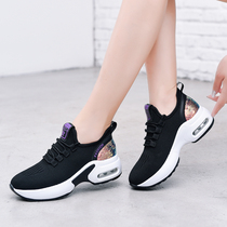 Square dance shoes Women in summer Young heightening outside wearing fashion Soft bottom Walking Dancing Shoes Breathable Ghost Walking Special Shoes