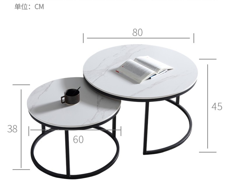 Iron round tea table leg bracket combined with a simple Nordic table leg table table leg scaffold custom