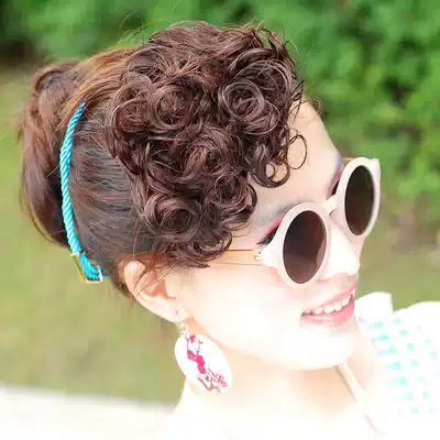Wearing cheongsam with cheongsam, banging hair wig female oblique bangs invisible invisible retro Stream sea