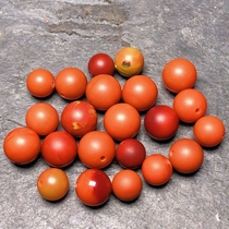 Sichuan material southern red agate round beads small beads loose beads persimmon flame pattern full flesh handmade single beads bracelet accessories beads