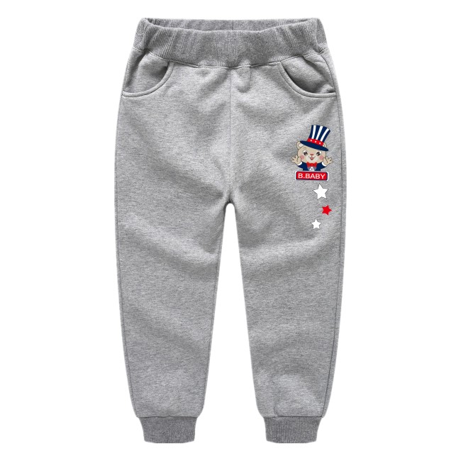 Chàng trai cộng với nhung quần dày mùa xuân 2020 trẻ em mới sweatpants phiên bản Hàn Quốc của những đứa trẻ hợp thời trang quần ấm 3 tuổi 6.