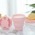 Silicone Folding Cup Travel Mini Portable Hotel Hotel Cup Miệng Du lịch có thể thu vào Máy ép nước mềm Tách