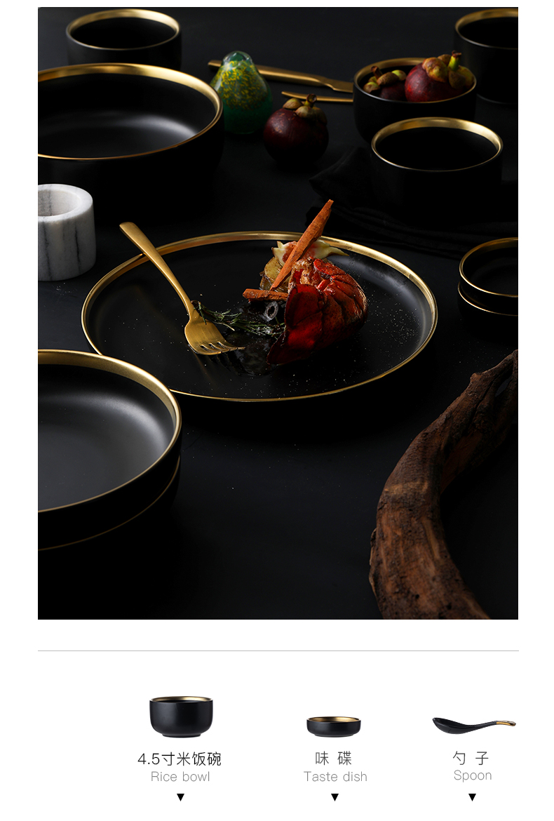 And MT up phnom penh dish suits for contracted white light dishes key-2 luxury bowl dish fish plate of household ceramic tableware