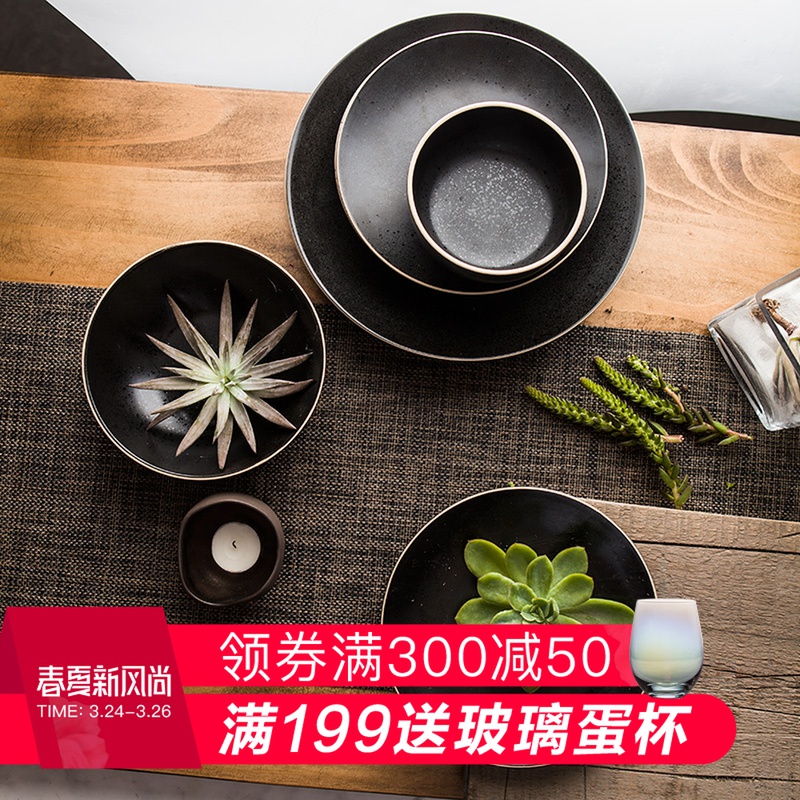 And C4 western - style ceramic creative dishes plate tableware of western food steak pasta dish household rice bowls soup bowl