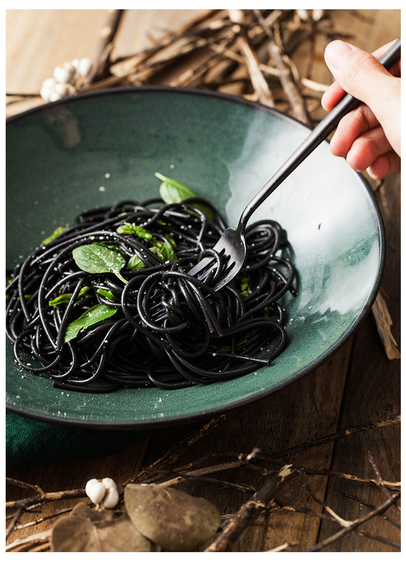 And water creatures creative ceramic bowl of salad bowl dish western - style such as dish household European - style soup bowl large soup bowl