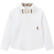 (Same style at counter)minipeace PEACEBIRD Childrens Clothing Boys Shirts White Childrens Shirts Flower Girl Wedding