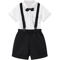 (Same style at counter)minipeace PEACEBIRD childrens clothing boy baby short-sleeved shorts suit wedding flower girl