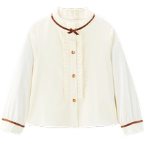 (Same style at counter)minipeace PEACEBIRD childrens clothing girls shirts childrens shirts flower girl wedding inner wear