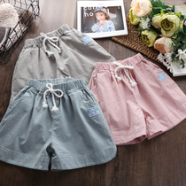 Child Clothing Girl Cotton Linen Shorts Children Casual 100 Hitch Hot Pants Korean Version Tide Little Girl Outwear Skirt Pants Summer Dress Thin