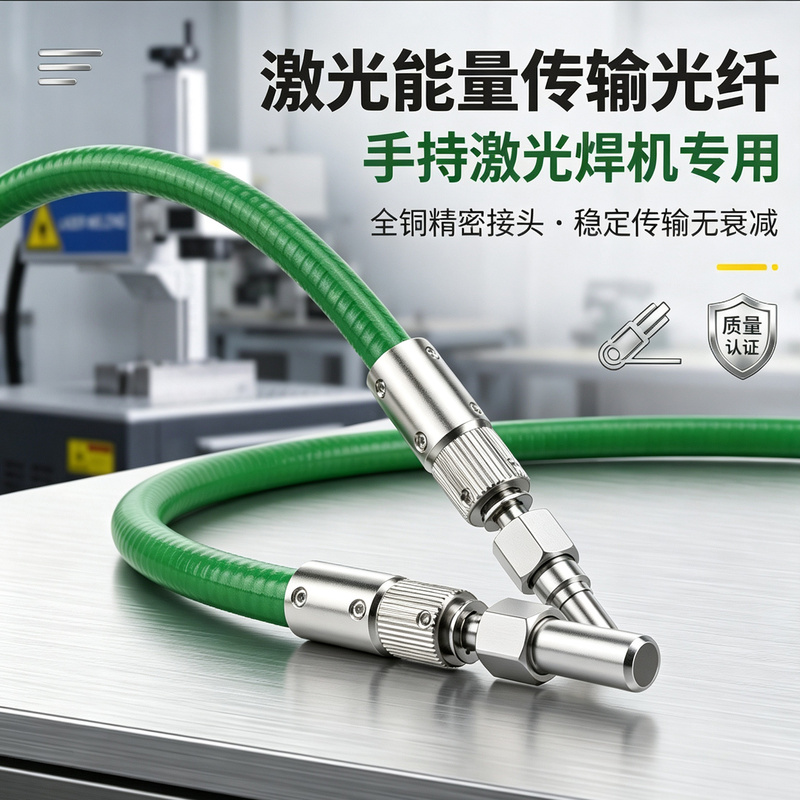 D80 Laser Energy Fiber Armored Jumper Cable Can Be Bent, Specification Si400E Si600E High-Power Laser Welding