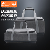 Fire maple outdoor picnic multi-functional storage bag cooker stove head gas tank portable self-driving camping picnic bag hand bag