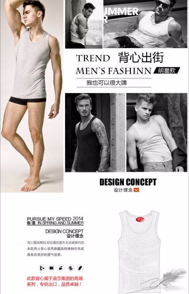 Langsha cotton cotton thể thao vest thoáng khí thấm mồ hôi rắn màu thanh niên trung niên lỏng lẻo vest nam ao thể thao