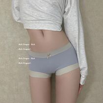 Day Faculty waist lady Underpants pure cotton Inner gear No-mark Hip Large Size High Bomb Flat Angle Pants Girl Triangle Pants