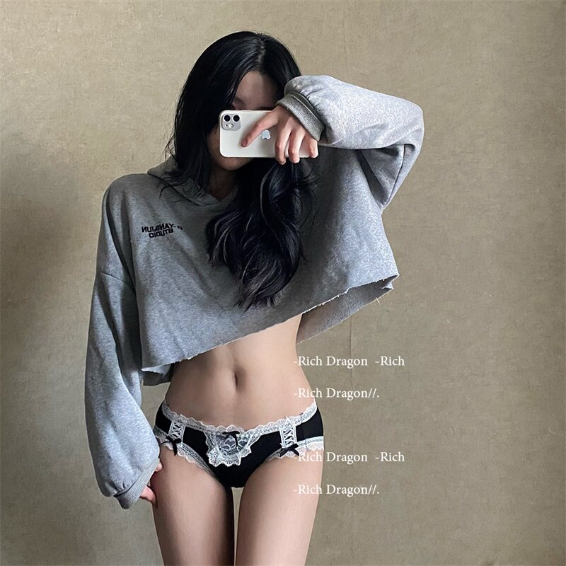 Japanese Loli Pure Cotton Underwear Maid Middle Low Low Waist Lace Size Sexy Triangle Modale Large Size Girl