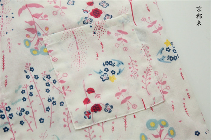 Nhật Bản cho phụ nữ cotton gạc hai lớp đồ ngủ kimono retro đồ ngủ nhà Hanfu phù hợp với quần áo mồ hôi thoải mái đồ bộ pijama nữ lụa