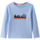 Annell trai dệt kim 2020 mùa xuân dress New Little Boy Vòng cổ áo dài tay áo T-shirt Trong Head top Big Boy.