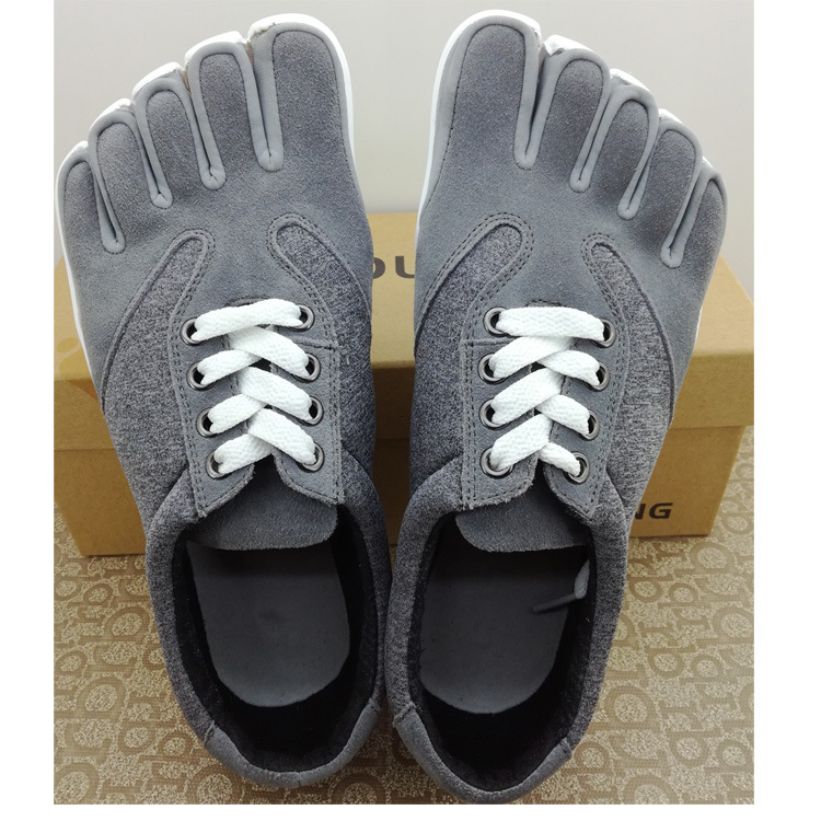 Five-finger shoes men's and women's outdoor leather shoes sports fitness shoes barefoot running shoes mountaineering climbing shoes corrective shoes non-slip