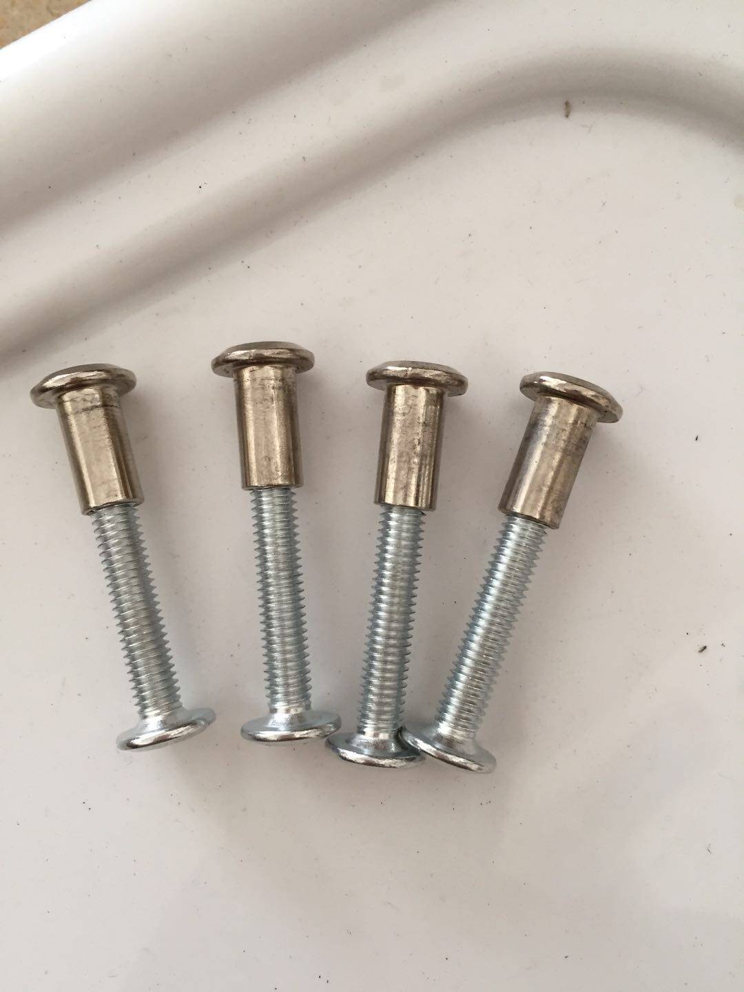 Baby seat screw children dining chair screw M6 slanted flat head pair of knapping plywood primary-secondary nail nut screw accessories