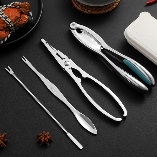 Три -купольный набор крабовых инструментов для из нержавеющей стали краб крабов Crab Clab rop Home Eat Hairy Crab Crab Artfact набор