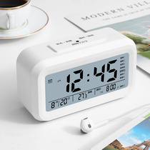 Alarm clock 2021 new students special wake-up artifact childrens alarm desktop electronic clock clock watch smart luminous light