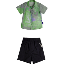 Jiangnan Cloth Baby] Shirt Shorts Combined Summer Boy and Girls Baby Leisure Little Jnbyjnby