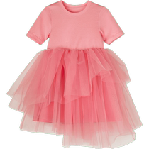 Jiangnan Buyi childrens short-sleeved multi-layer mesh dress summer cute princess style girls jnbybyjnby