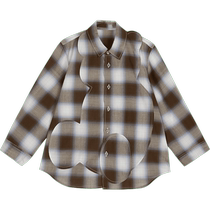 Jiangnan Bclothes boy dress Long sleeves shirt Gprint design feeling solid bear gradient comfort male and female jnbybyjnby