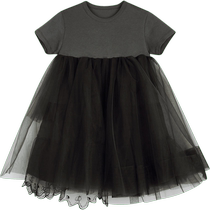 Jiangnan Buyi childrens clothing autumn mesh T-shirt dress princess style light and breathable girls and childrenjnbybyjnby