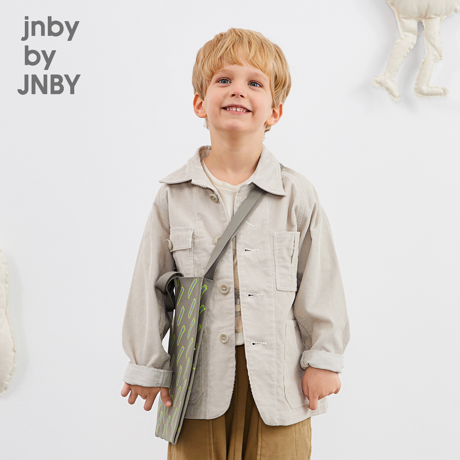 Jiangnan vải childrens vải bấc nhung denim bóng trẻ em từ 1 chiếc áo khoác vải mùa thu cậu bé giảm giá JB212250.