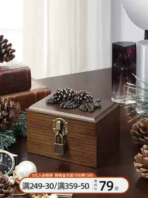 How good creative European style American pastoral solid wood storage box jewelry rack jewelry box wooden jewelry storage box