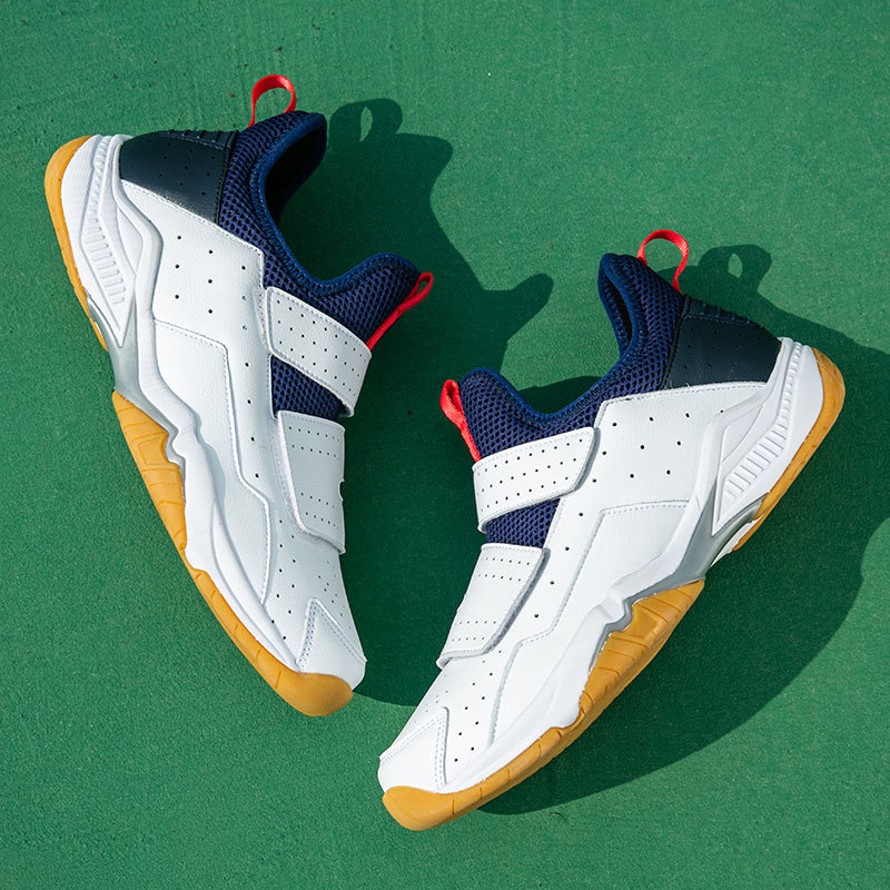 Men's Spring Running Sneakers with Shock Absorption, Rotating Buckle, No Laces, Velcro, Youth Student Shoes