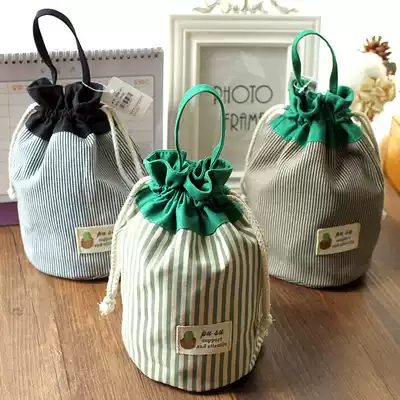 Hipster braised cup set braised beaker 550 750ml bag canvas small storage bag change mobile phone bag