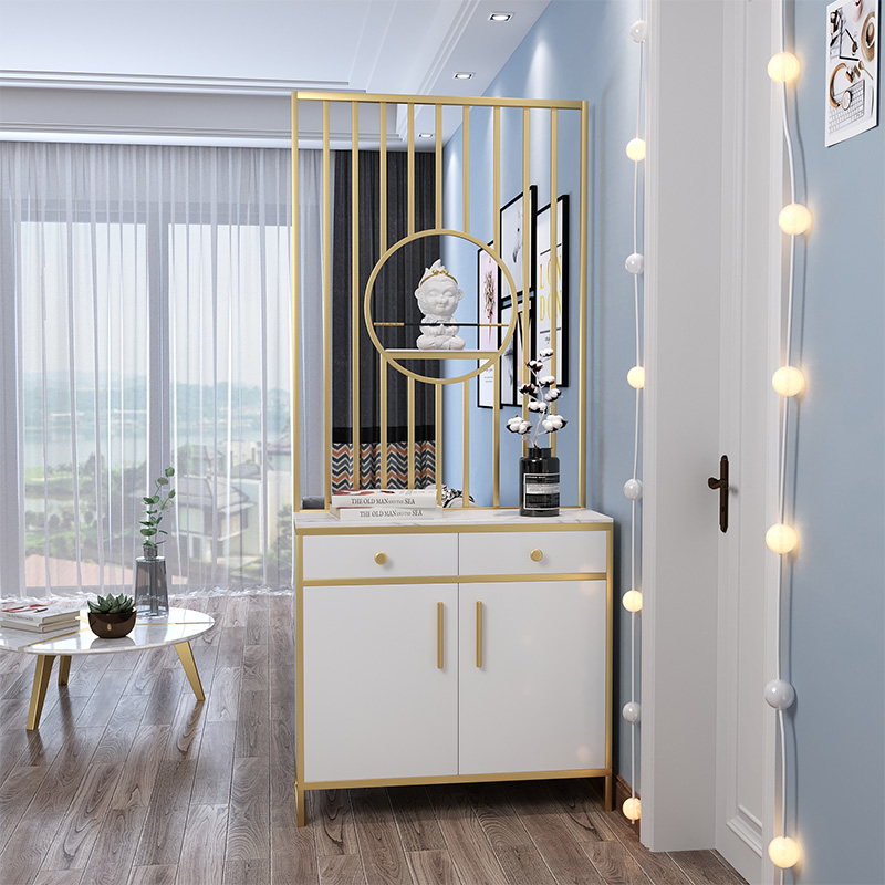 Light and luxurious closing partition cabinet with drawer integrated modern minimalist living-room screen decorated in the family door hall storage shoes cabinet