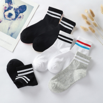 Teen Socks Mens Midcylinder Long Socks 12-15 Year Old Boy Students Junior High School High School Kids Pure Cotton Absorb Sweat Summer