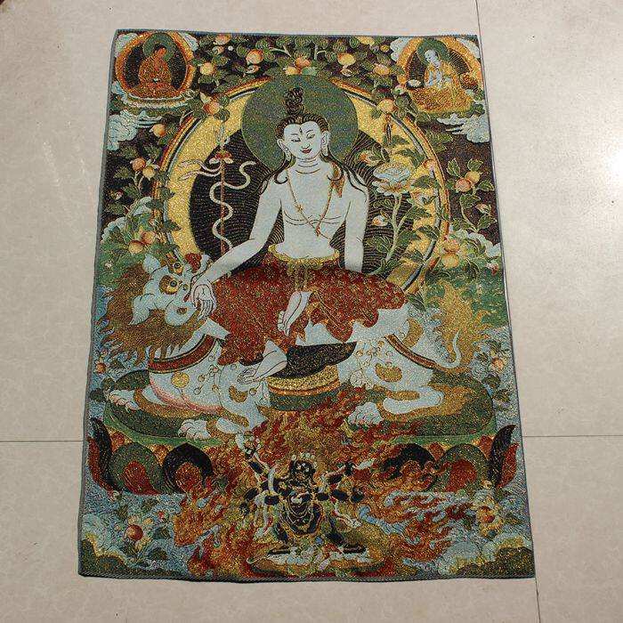 Thangka decorative painting Hanging painting Maitreya Buddha portrait Guanyin Shakyamuni Buddha Buddha statue Manjushri Pusa entrance living room painting 31