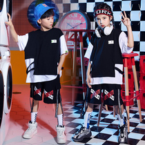 Hip-hop Boys street dance clothes personality girls modern dance clothes childrens practice clothes Chaobao set of drums