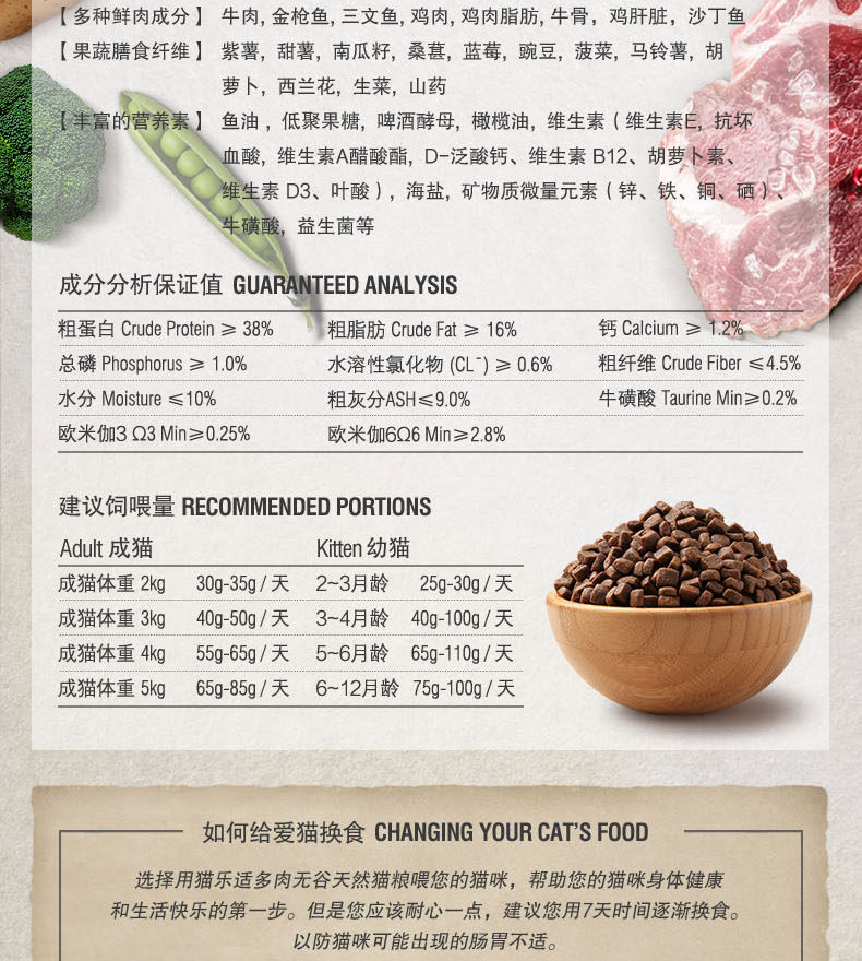 Mèo Le Shicheng thức ăn cho mèo 2kg mèo con mèo già tiếng Anh ngắn đặc biệt thịt hạt tự nhiên miễn phí hạt màu xanh mèo đầy đủ giá hạt - Cat Staples hạt cuncun cho mèo
