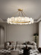 French-Style Light Luxury Marble Living Room Chandelier, Circular Designer Model, Mid-Century Style Song Aesthetic Dining Room and Bedroom Lighting Fixtures