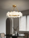 French-Style Light Luxury Marble Living Room Chandelier, Circular Designer Model, Mid-Century Style Song Aesthetic Dining Room and Bedroom Lighting Fixtures